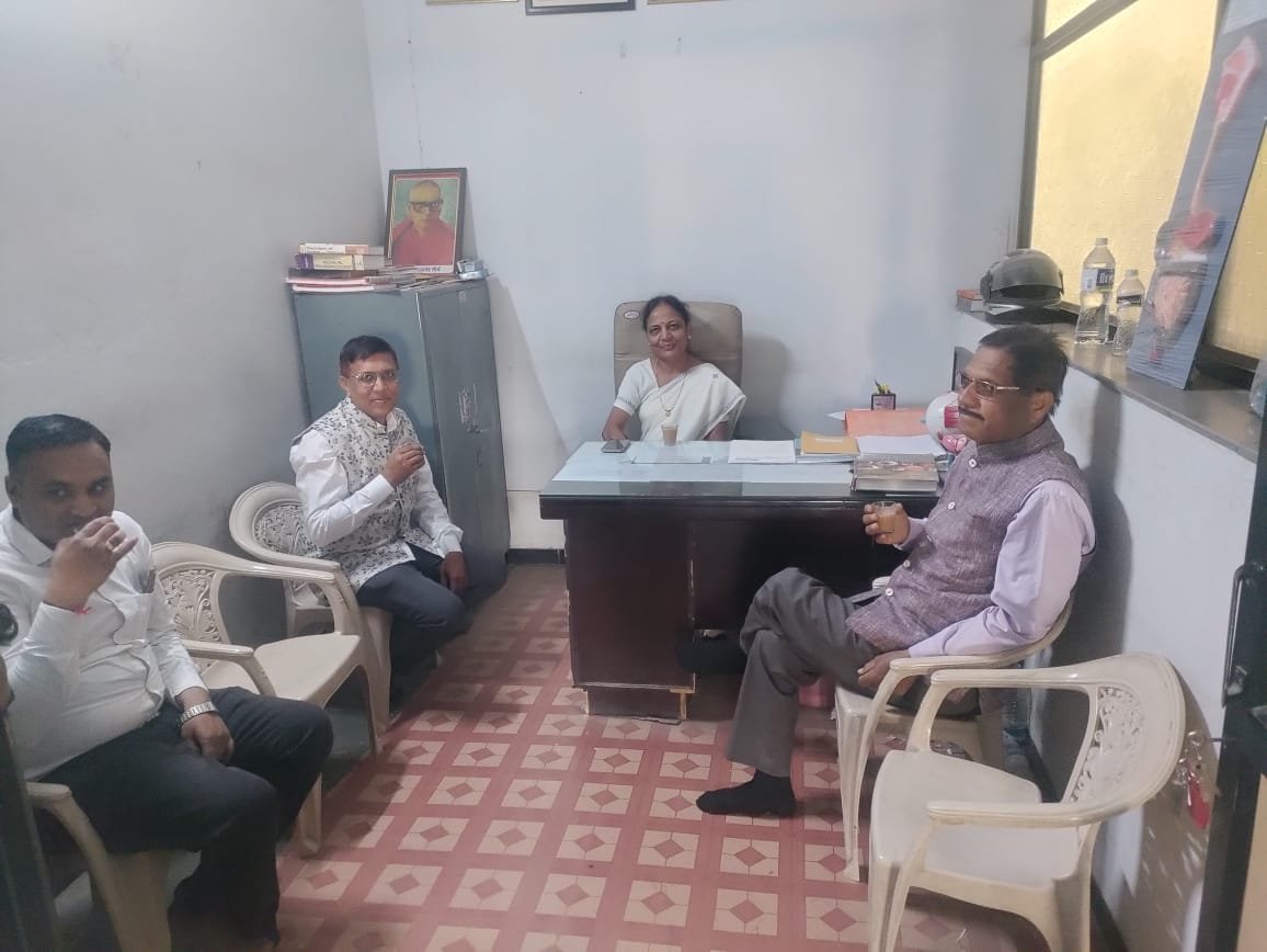 Principal and students celebrating World Optometry Day at Netradeep College of Optometry